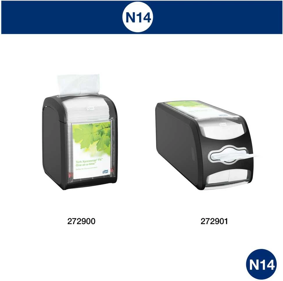 Servetėlės Tork Xpressnap Fit, N14 (15830), 2 sluoksnių, baltos spalvos, 6 pak