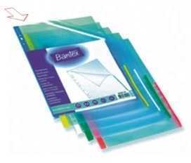 **Signalinė įmautė Bantex, A4, 105mik, mėlynu krašteliu