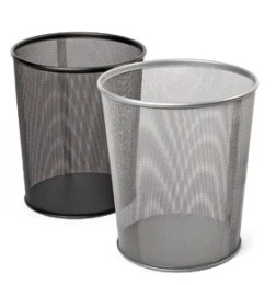 Šiukšliadėžė Forpus, 13l, metalinė, perforuota sidabro spalvos