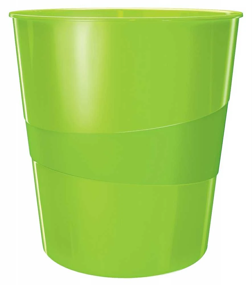 *Šiukšliadėžė Leitz Plus Wow, 15 litrų, žalia