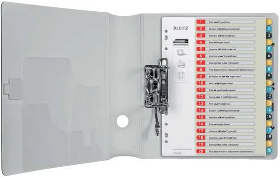 Skiriamieji lapai Leitz Cosy 1-20, Spausdinami, PP, įvairių spalvų