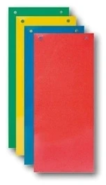 Smiltainis Skirtukai dokumentams SMLT kartoniniai 11x23,5cm 50vnt. žali
