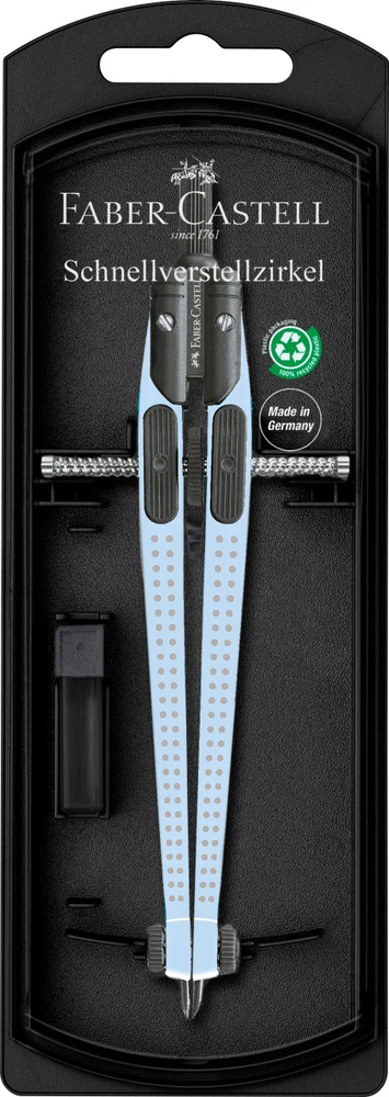 Skriestuvas Faber-Castell Grip melsvos spalvos