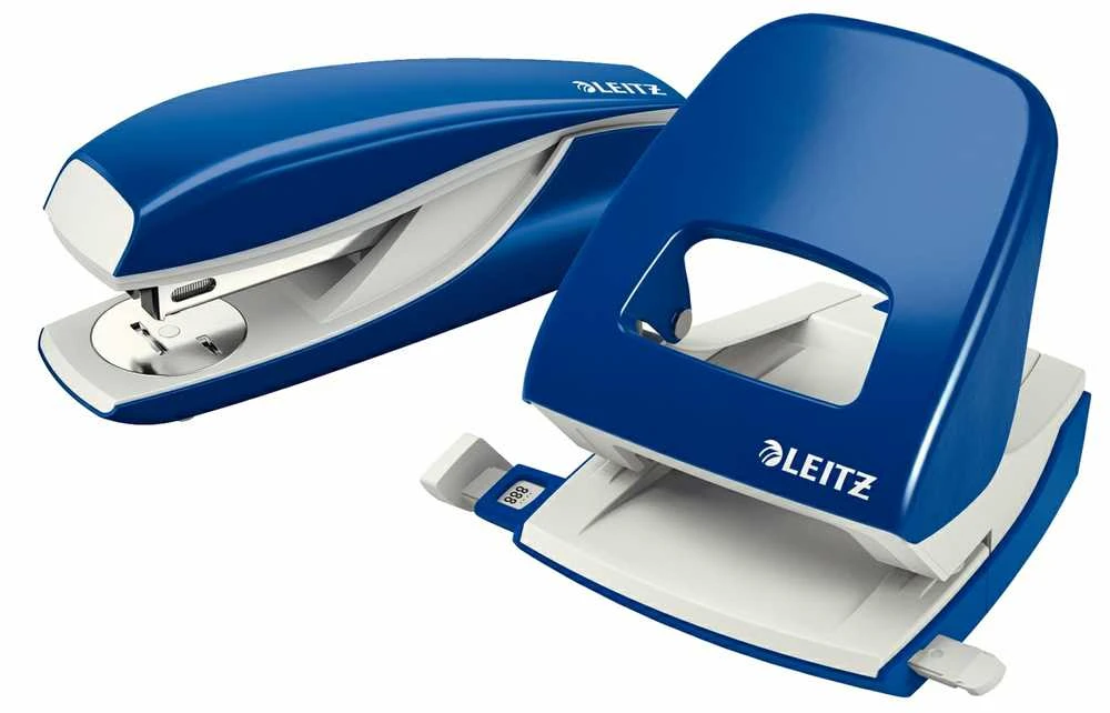 Skylmuša Leitz 5008, mėlynas, iki 30 lapų, metalinis 1101-118