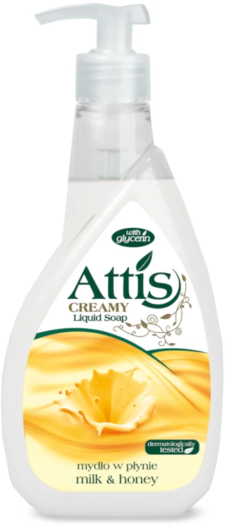 Skystas muilas Attis, Milk and Honey, 400ml