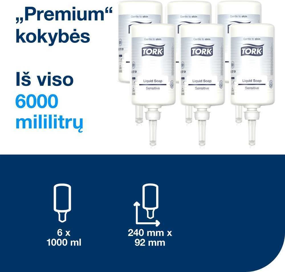 Skystas muilas Tork Premium Extra Mild (bekvapis) S1 (420701), 1l