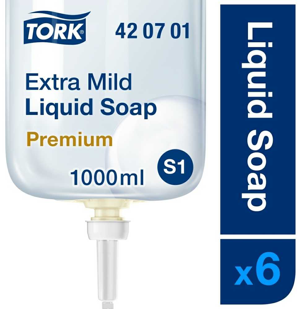 Skystas muilas Tork Premium Extra Mild (bekvapis) S1 (420701), 1l, žema kaina | Varle.lt