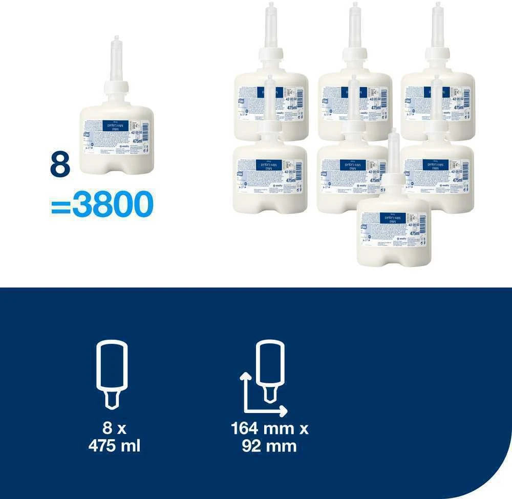 Skystas muilas Tork Premium Mild (švelnus) Mini S2 (420502), 475 ml
