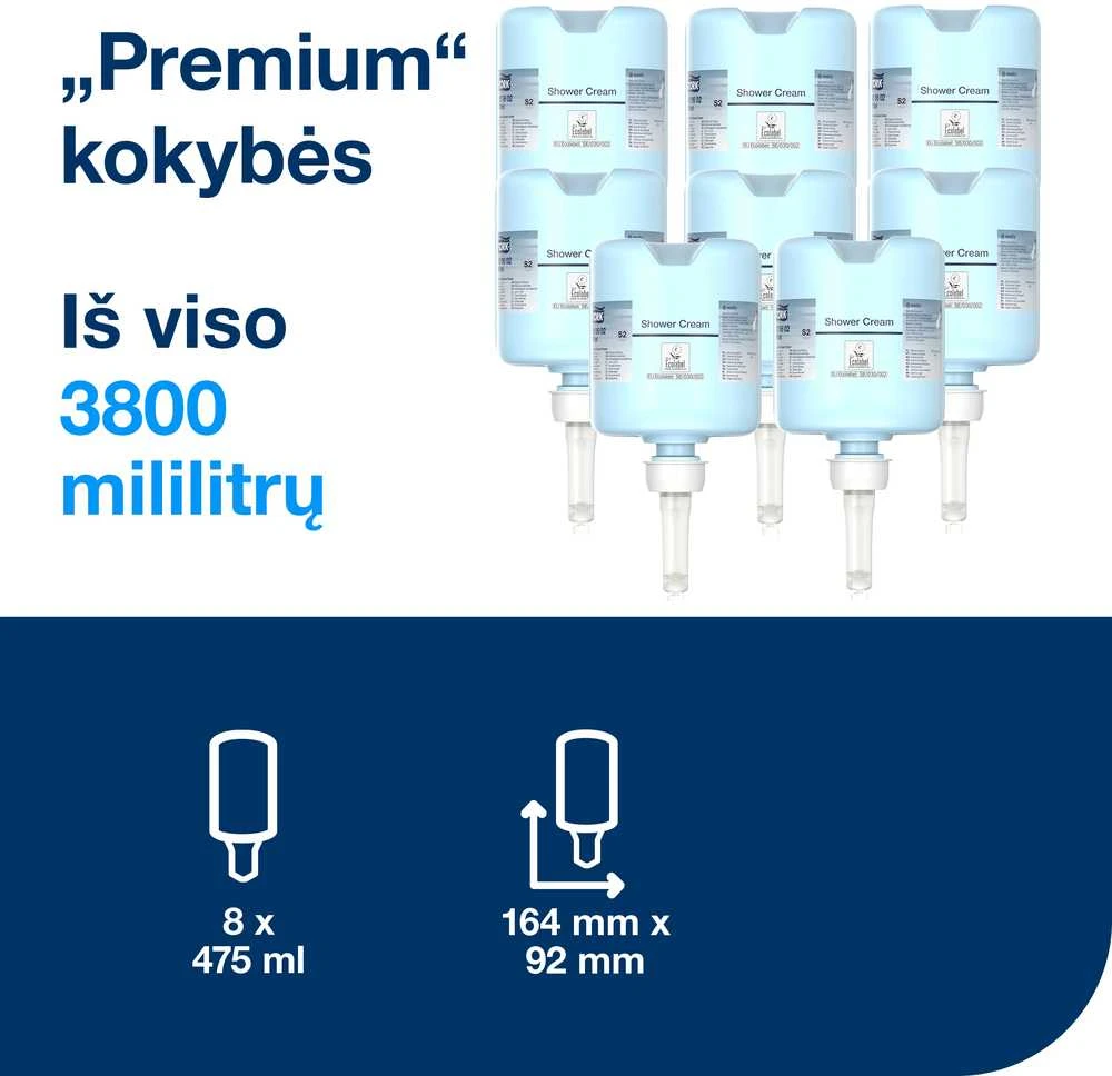 Skystas muilas Tork Shower Kreminis (dušo gelis) Mini S2 (420602), 475ml