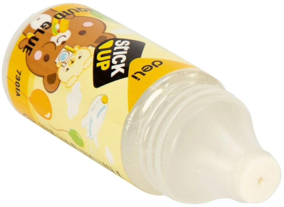 Skysti klijai DELI Funky Bear, 35ml, su antgaliu tekstilei