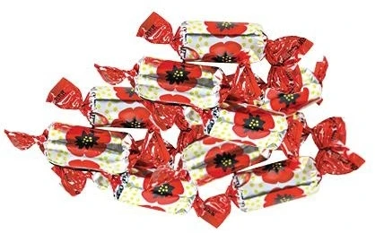Saldainiai Raudonoji aguona, 1kg