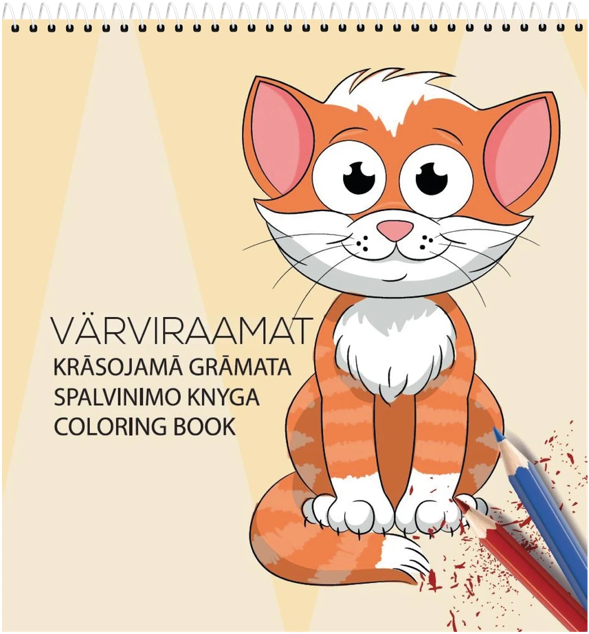Spalvinimo knygelė College vaikams 21x22cm, 32 lapai