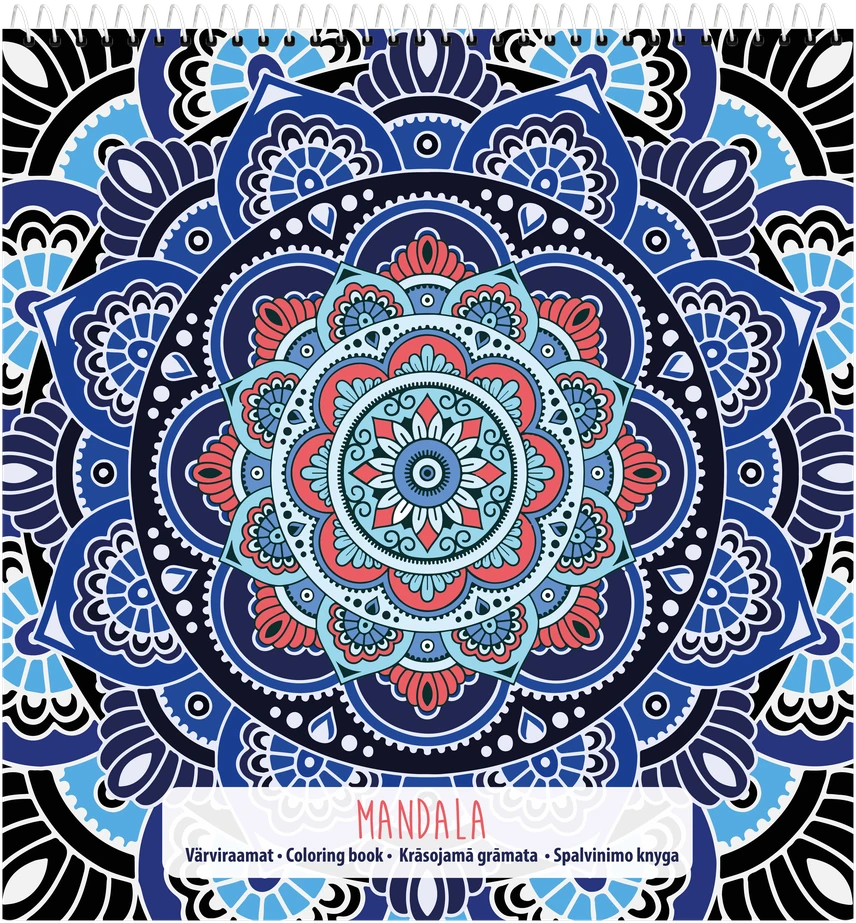 Spalvinimo knygelė College Mandala 21x22cm, 32 lapai