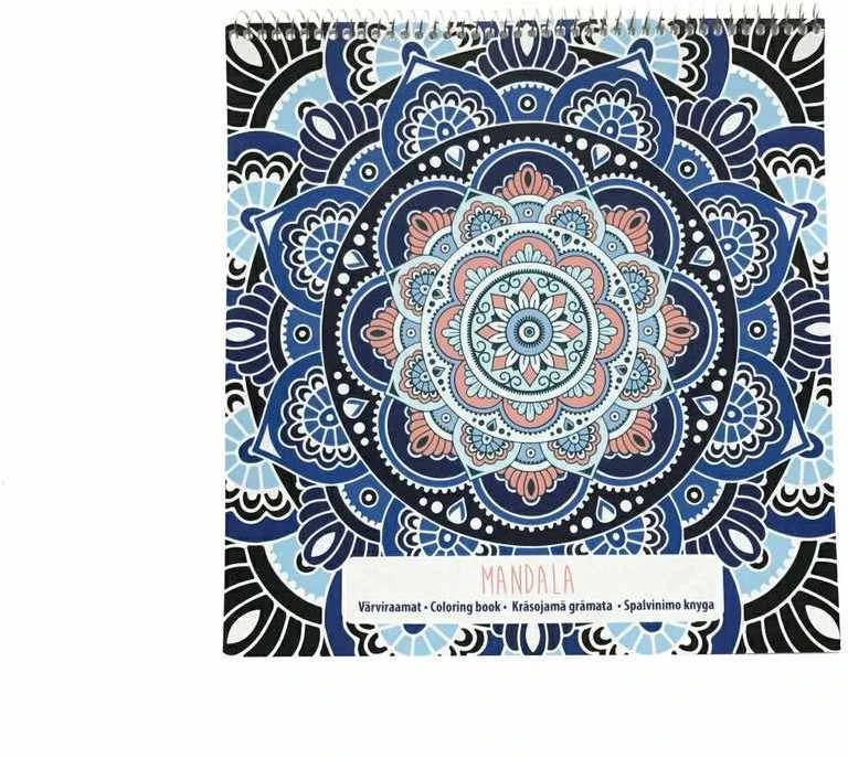 Spalvinimo knygelė College Mandala 21x22cm, 32 lapai