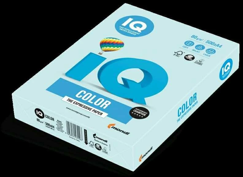 Iq Color Spalvotas biuro popierius IQ, A4, 80g, BL29, mėlynos spalvos, 500 lapų