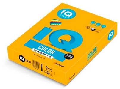Spalvotas biuro popierius IQ,A4,160g, AG10, auksinės spalvos, 250 lapų