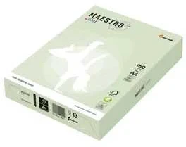 Spalvotas biuro popierius IQ,A4,160g, GN27 žalios spalvos, 250 lapų