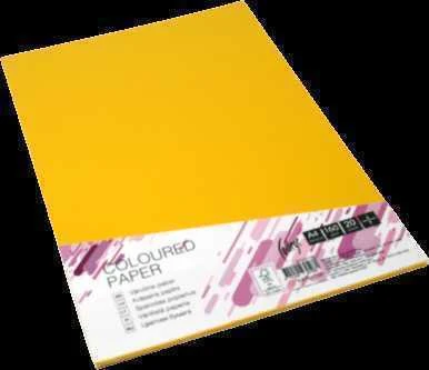 Spalvotas kartonas College A4 20 lapų, 160g/m2, auksinės spalvos, AG10