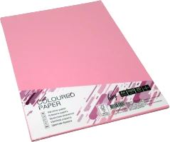 Spalvotas kartonas College A4 20 lapų, 160g/m2, rožinės spalvos PI25