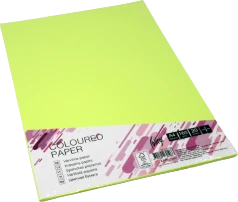 Spalvotas kartonas College A4 20 lapų, 160g/m2, geltonos spalvos, ZG34