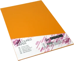 Spalvotas kartonas College A4 20 lapų, 160g/m2,oranžinės spalvos, MO15