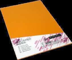 Spalvotas kartonas College A4 20 lapų, 160g/m2,oranžinės spalvos, MO15