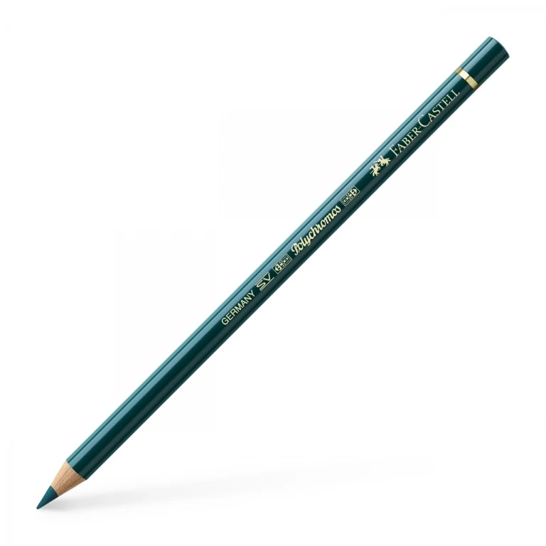 Faber-Castell Polychromos artists´ colour pencil, colour 158 deep cobalt žalias
