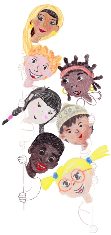 Spalvoti pieštukai Faber-Castell Children of the world, 3 spalvų