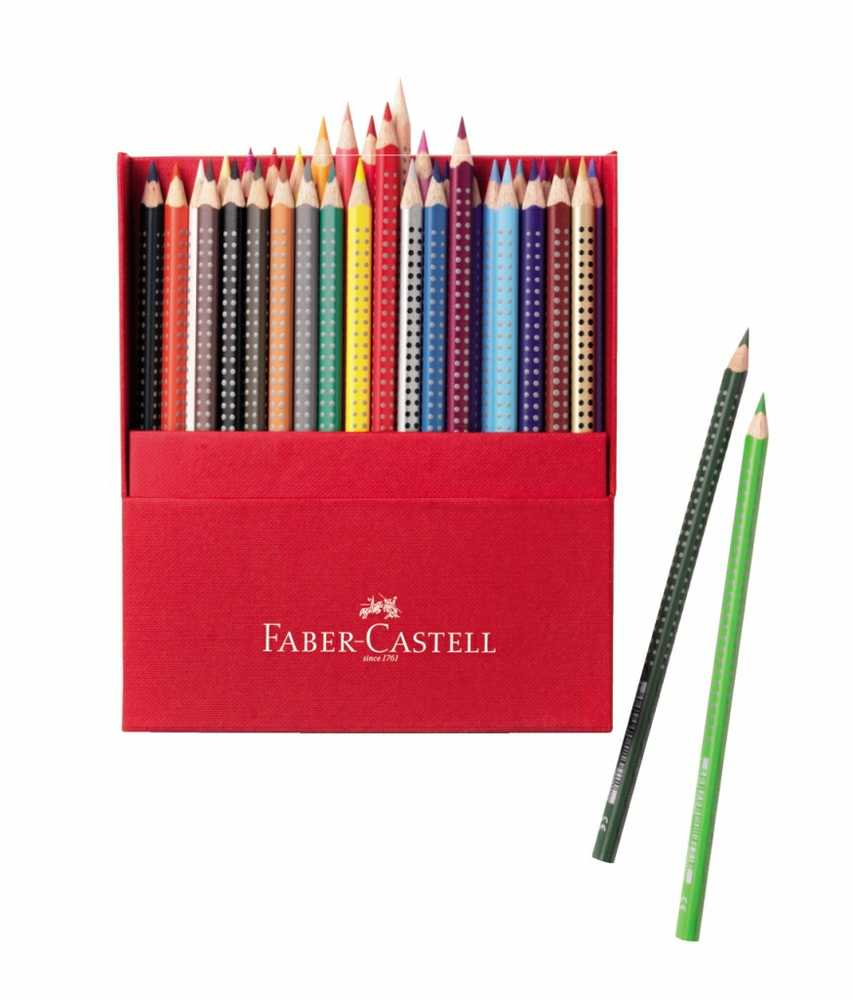 *Spalvoti pieštukai Faber-Castell GRIP 2001, 36 spalvos