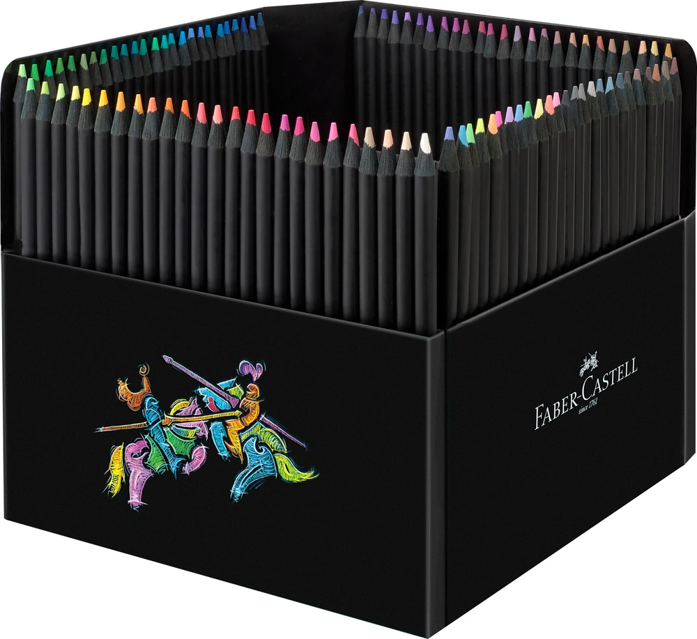 Spalvoti pieštukai Faber-Castell Juodas Edition 100 spalvų