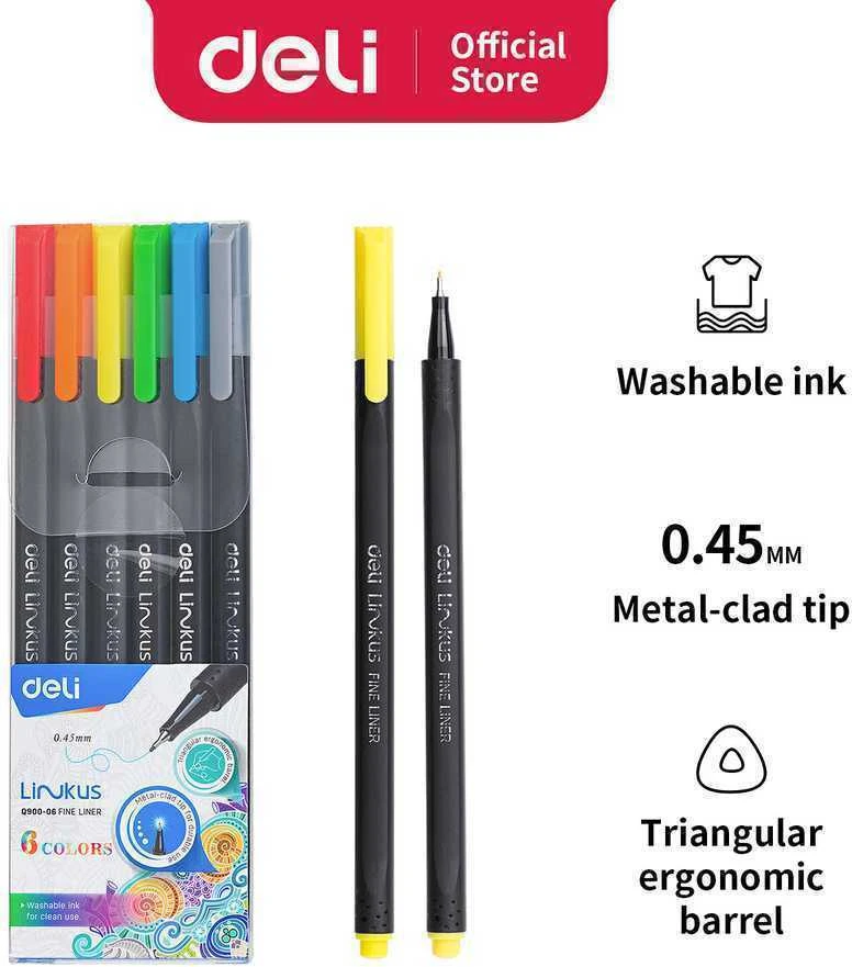 Spalvoti rašikliai DELI 12 spalvų