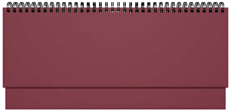 Timer Horizontalus stalo kalendorius Memo PVC 2026m. bordo