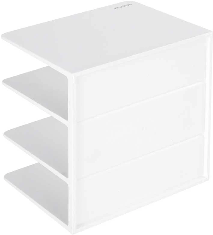Stalinis organizatorius Nusign ENS006, baltos spalvos, 3 skyrių