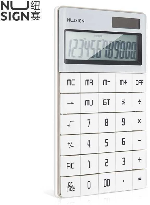 Stalinis skaičiuotuvas DELI NS041, baltos spalvos