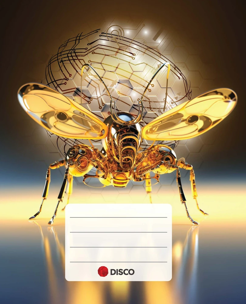 Herlitz Disco Products Technologijų sąsiuvinis, 32 lapų, langeliais