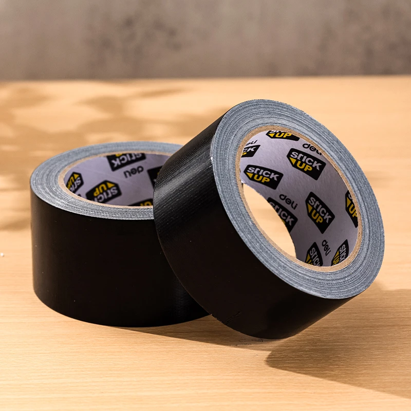 Tekstilinė lipni juosta Deli, 48mm x20m 230mic, juodos spalvos