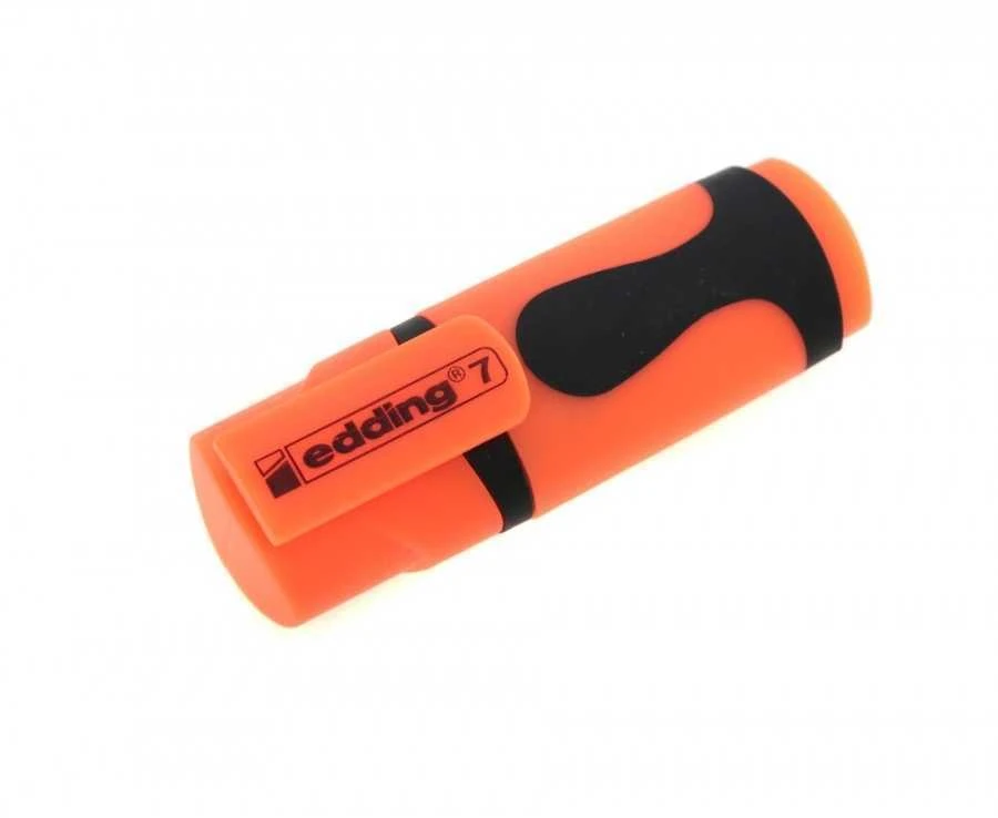 Teksto žymeklis Edding Mini e-7, kirstu galiuku, 1-3mm, oranžinės spalvos, 1vnt