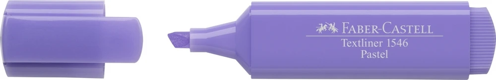 Teksto žymeklis Faber-Castell 1546, 1-5mm, kirstu galiuku, pastelinės violetinės spalvos