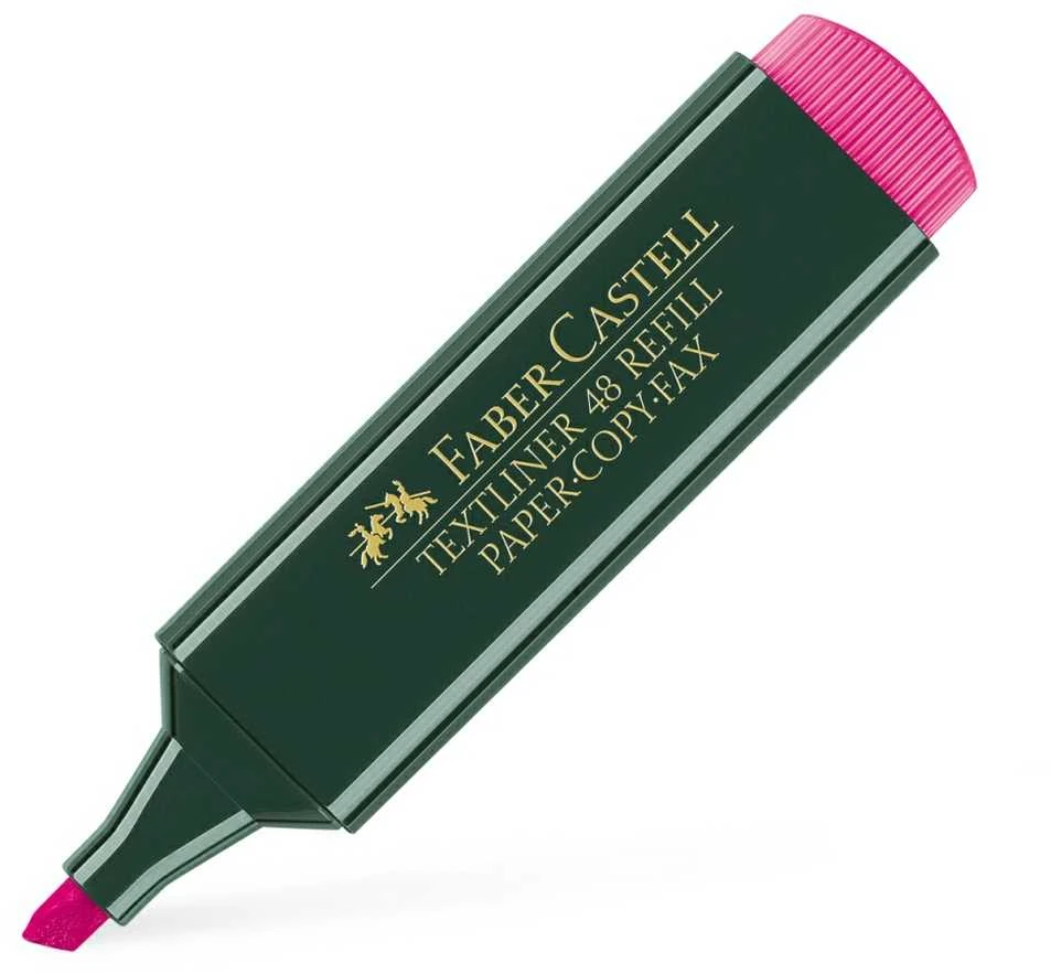 Teksto žymeklis Faber-Castell, 1-5 mm, kirsta galvutė, rožinis 1212-304