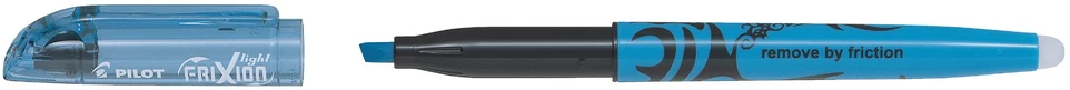 Pilot Pen Teksto žymeklis Pilot Frixion Light, kirstu galiuku, su trintuku, šviesiai mėlynos spalvos