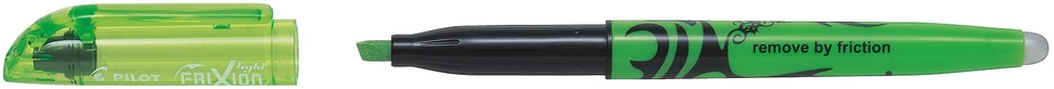 Pilot Pen Teksto žymeklis Pilot Frixion Light, kirstu galiuku, su trintuku, šviesiai žalios spalvos