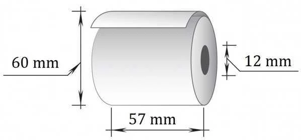 College Terminė kasos juosta, 57x43m/12mm (maks. diam 60mm)
