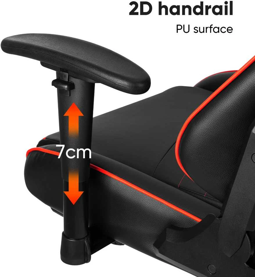 Žaidimų kėde DELI 4521, juodos spalvos