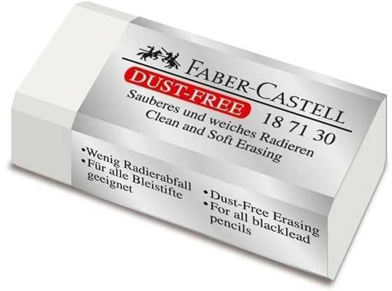 Trintukas Faber-Castell Dust Free, baltos spalvos