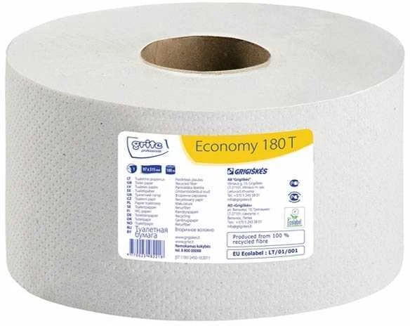 Tualetinis popierius Grite Economy 180T, 1 sluoksnis, 571 lapelis