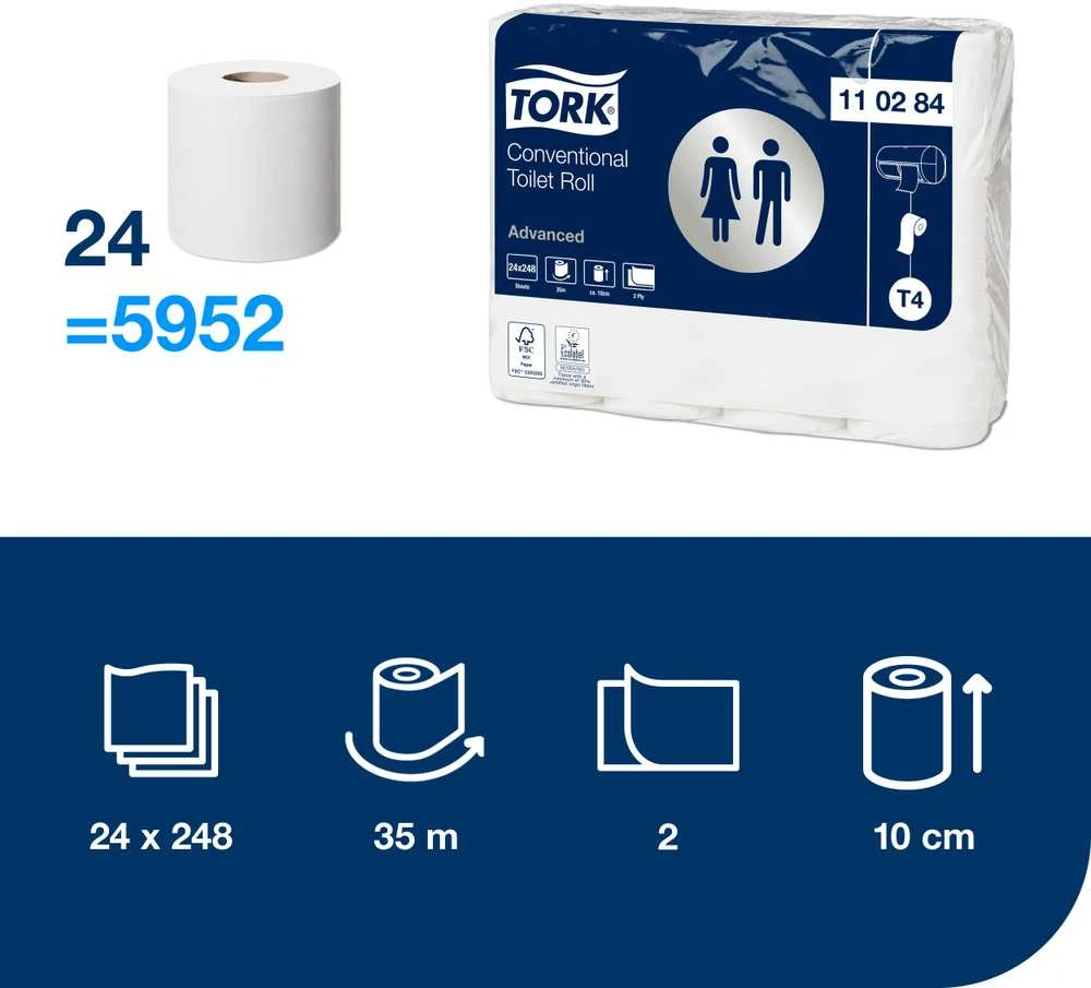 Tualetinis popierius Tork Conventional Advanced, 24 vnt.