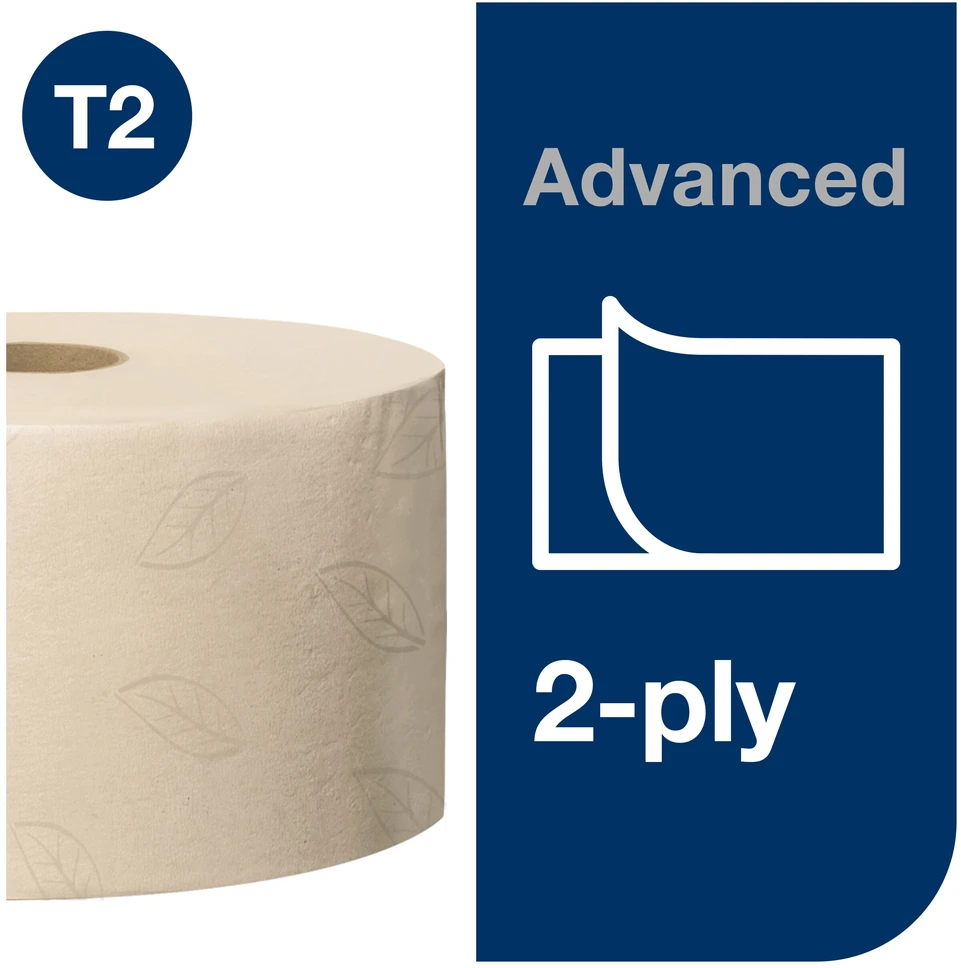 Tualetinis popierius Tork Mini Jumbo T2 (120377) natūralios spalvos tualetinio popieriaus ritinys Advanced