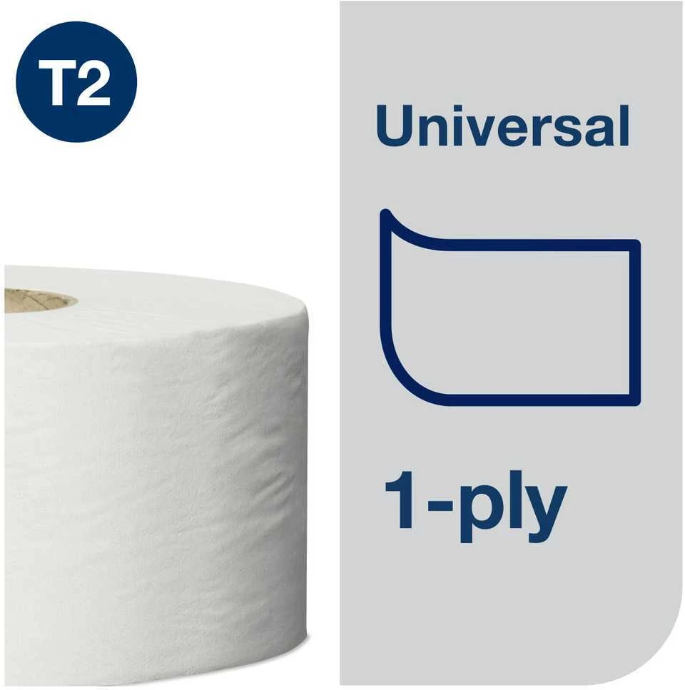 Tualetinis popierius Tork Universal Jumbo Mini T2 (120161), pilkos spalvos, 1 sluoksnis, 240 m, 1200 lapelių