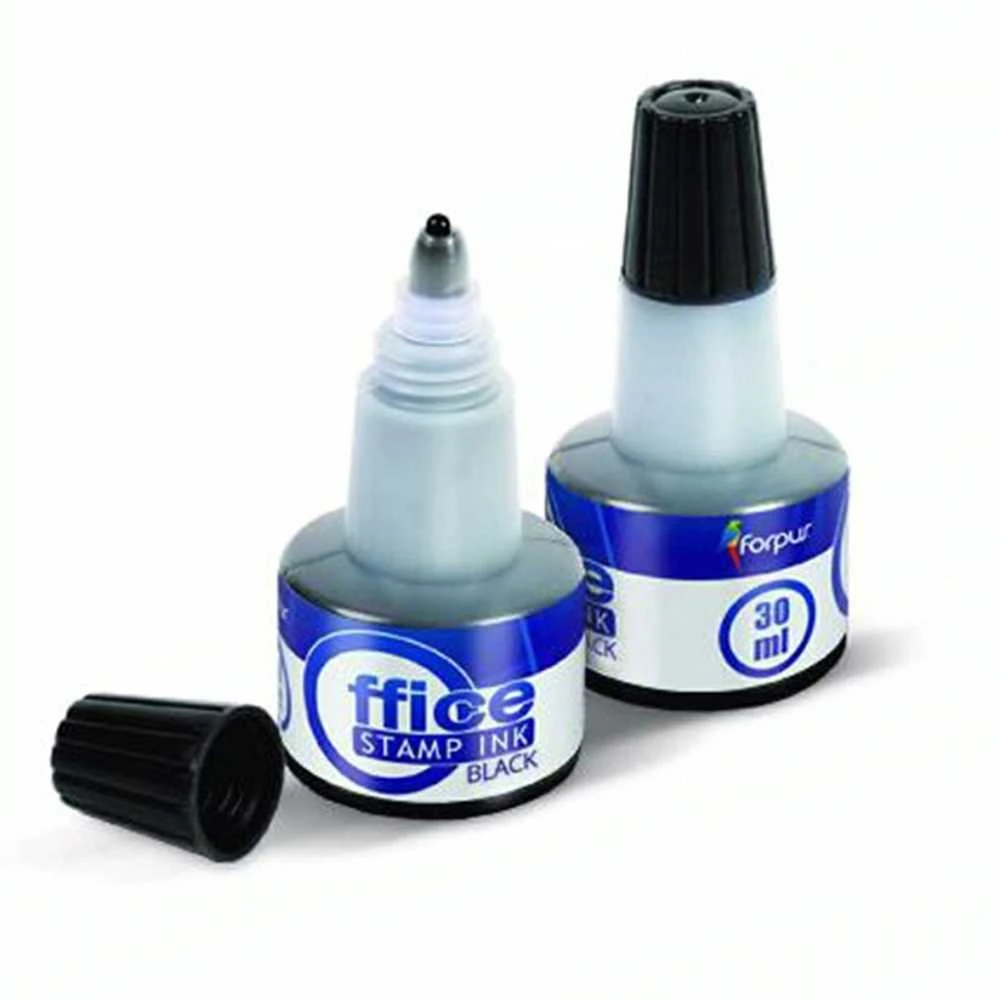 Tušas antspaudams FORPUS, 30ml, juodos sp.
