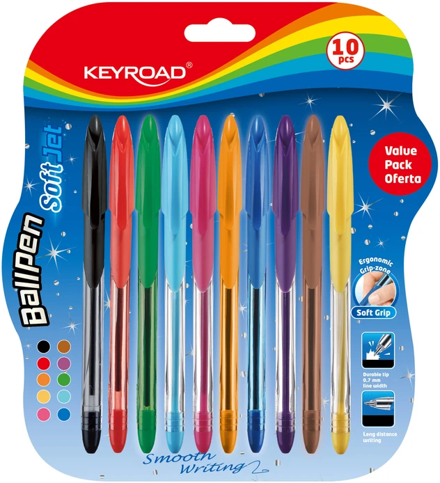 Tušinukai Keyroad, 0.7mm 10 spalvų